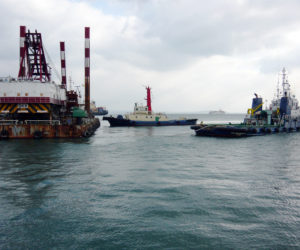 2011 - 2015, Towing of 24M3/30M3 Grag Dredger Barge (Japan and Singapore)